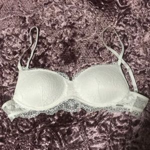 White bralette from Gilly Hicks.